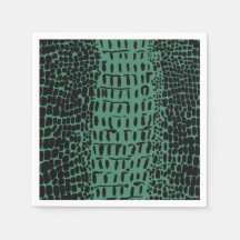 Alligator Impressão de Papel Coquetel Napkins