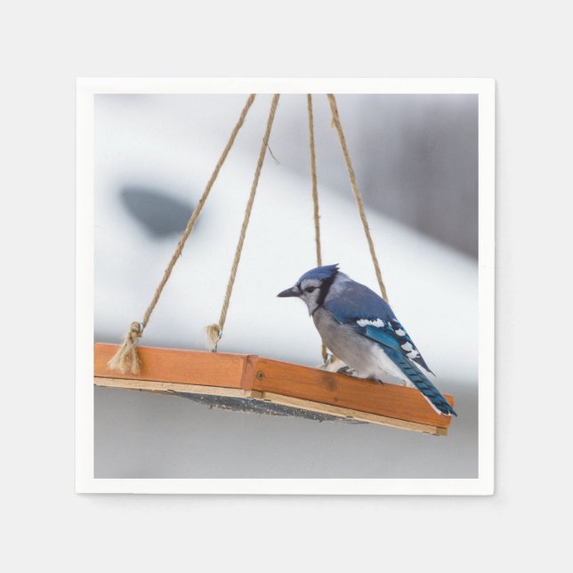 Guardanapo De Papel Almoço Blue Jay (Frente)