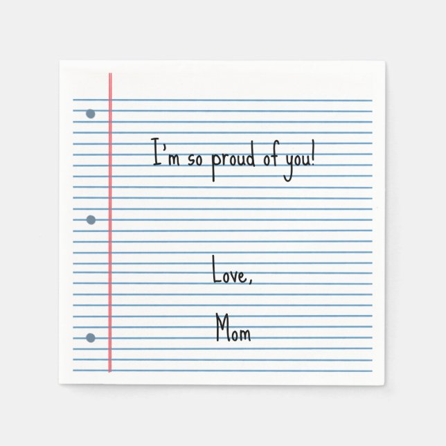 Guardanapo De Papel Almoço de folhas personalizado Napkin para voltar  (Frente)