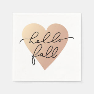 Guardanapo De Papel Alô, Fall Love Heart