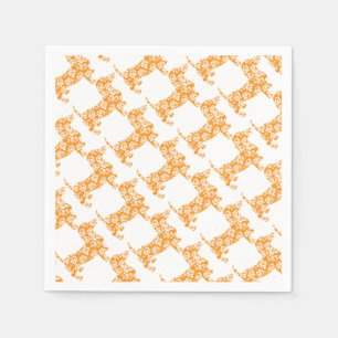 Guardanapo De Papel Aloha-Doxie-Alaranjado