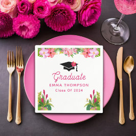 Guardanapo De Papel Aloha Graduation Luau Classe De 2024