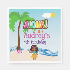 Guardanapo De Papel Aloha Luau Birthday