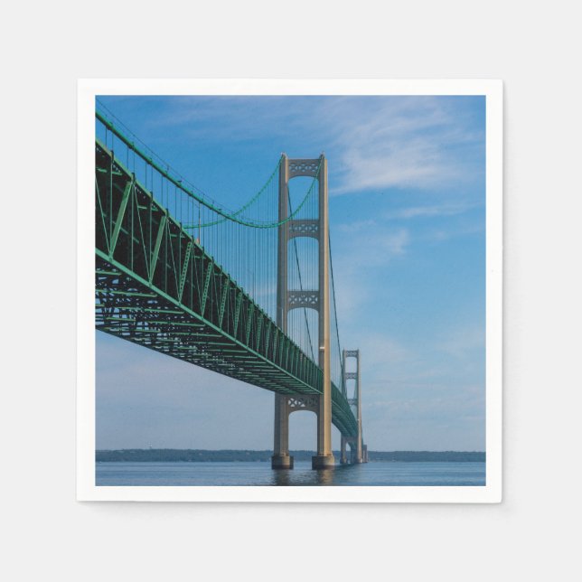 Guardanapo De Papel Along Mackinac Bridge (Frente)