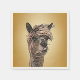 Guardanapo De Papel Alpaca Hello - Papel Napkin