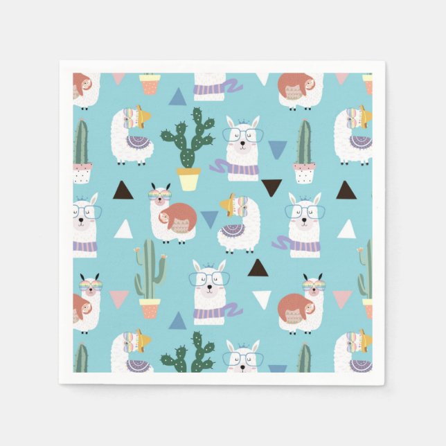 Guardanapo De Papel Alpaca/Llama (Frente)