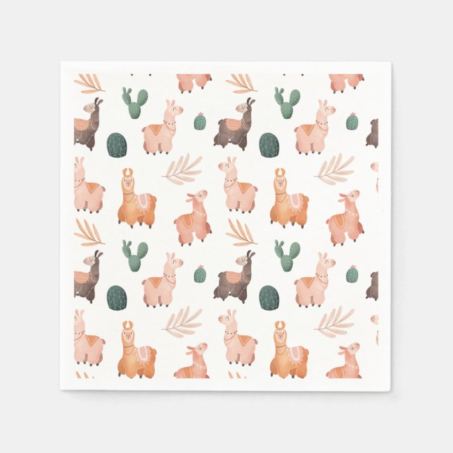 Guardanapo De Papel Alpaca/Llama Napkins (Frente)