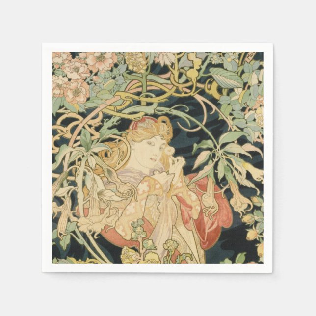 Guardanapo De Papel Alphonse Mucha - Alphonse (Frente)