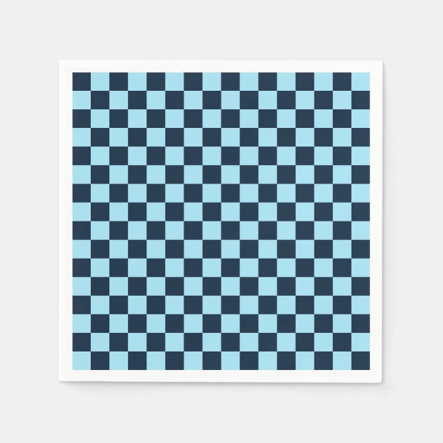 Guardanapo De Papel Alpine ice checkerboard pattern (Frente)