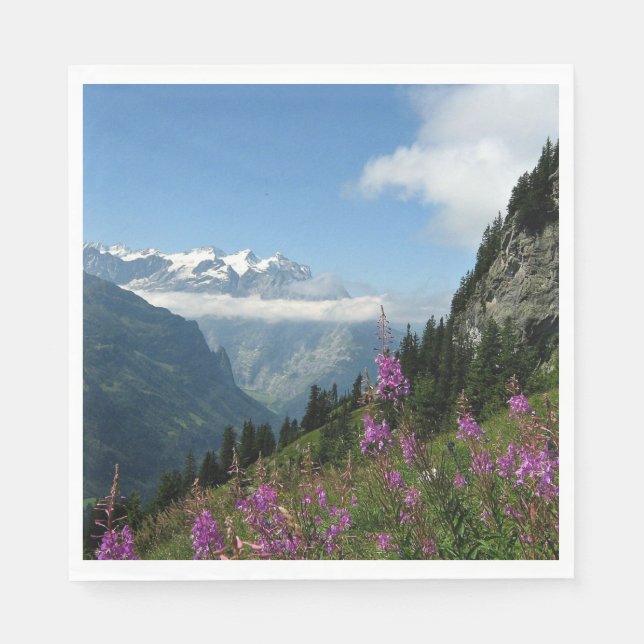 Guardanapo De Papel Alps, Suiça (Frente)