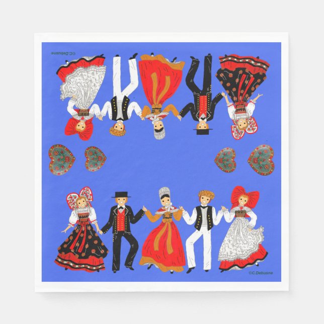 Guardanapo De Papel Alsace, France (Frente)