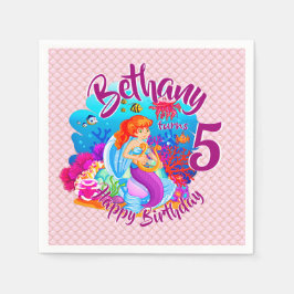 Guardanapo De Papel Alterar Nome de Idade Personalizar Festa de aniver