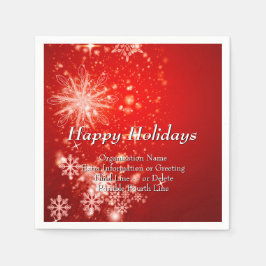 Guardanapo De Papel Alterar TODO Texto Organização Cocktail de Natal