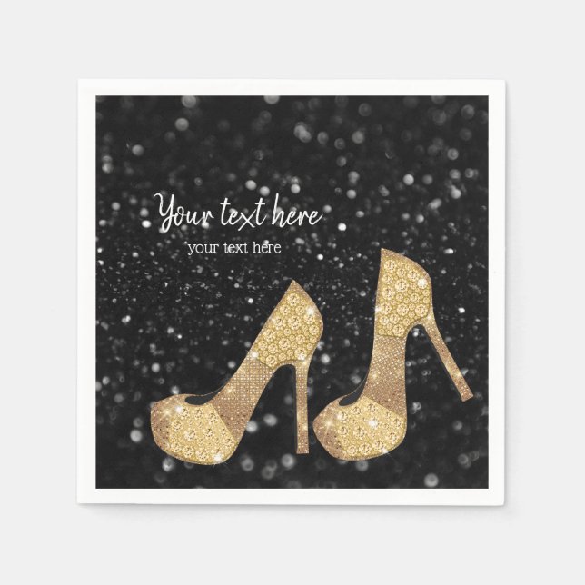 Guardanapo De Papel Altos saltos dos Calçados de Glam para todas as oc (Frente)