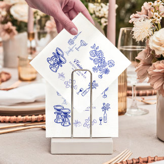 Guardanapo De Papel Amalfi Coast Lemon Bridal Shower Cocktail Napkins 