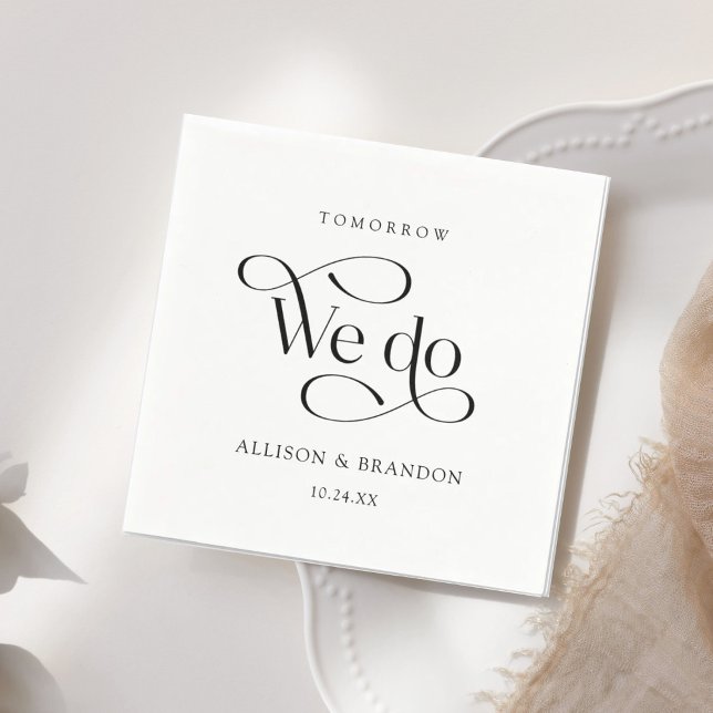 Guardanapo De Papel Amanhã Faremos Um Teste Clássico Jantar Napkins (Criador carregado)