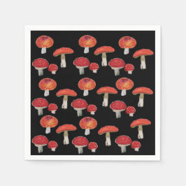 Guardanapo De Papel Amanita Muscaria Mushroom