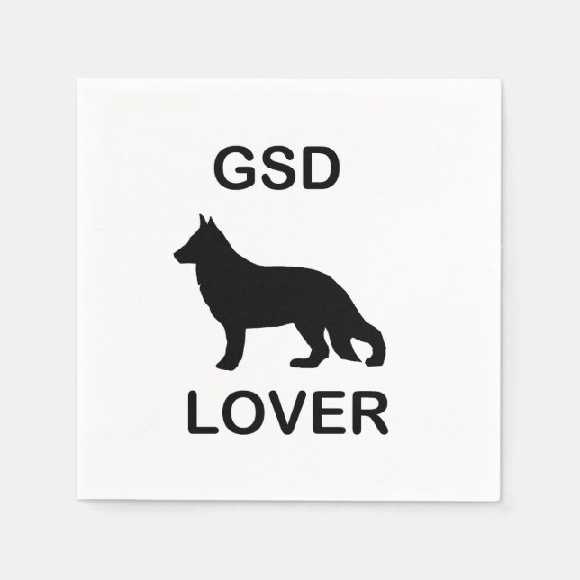 Guardanapo De Papel Amante do GSD (Frente)