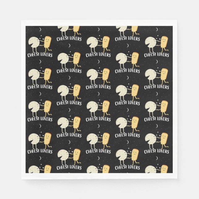 Guardanapo De Papel Amantes De Queijo E Connoisseur (Frente)