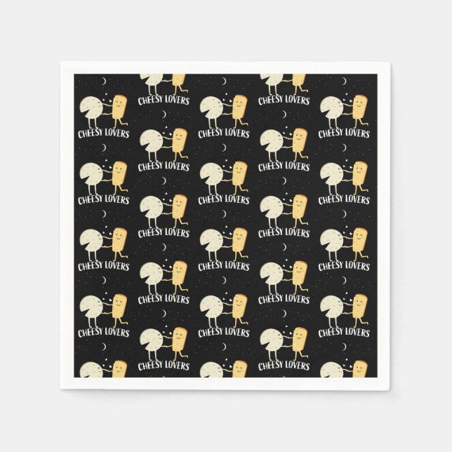 Guardanapo De Papel Amantes De Queijo E Connoisseur (Frente)