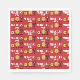 Guardanapo De Papel Amantes de queijo francês