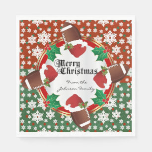 Guardanapo De Papel Amantes do futebol do Feliz Natal