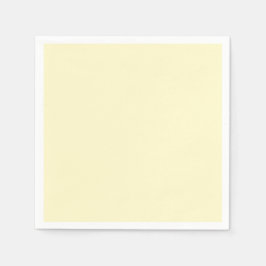 Guardanapo De Papel Amarelo Limonada Cor Sólida | Clássico Elegante