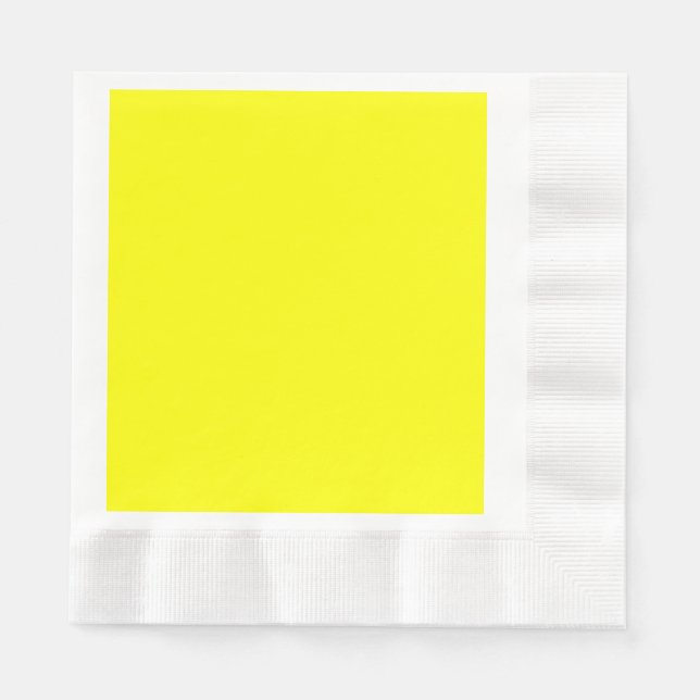 Guardanapo de papel amarelo para almoço (Frente)