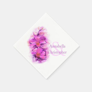 Guardanapo de papel amarelo para orquídeas radian