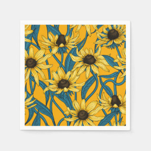 Guardanapo De Papel Amarelo Rudbekia em amarelo
