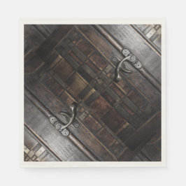 Guardanapo De Papel Amarra sobre madeira