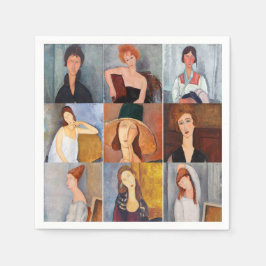 Guardanapo De Papel Amedeo Modigliani - Colagem de Obras-Domésticas