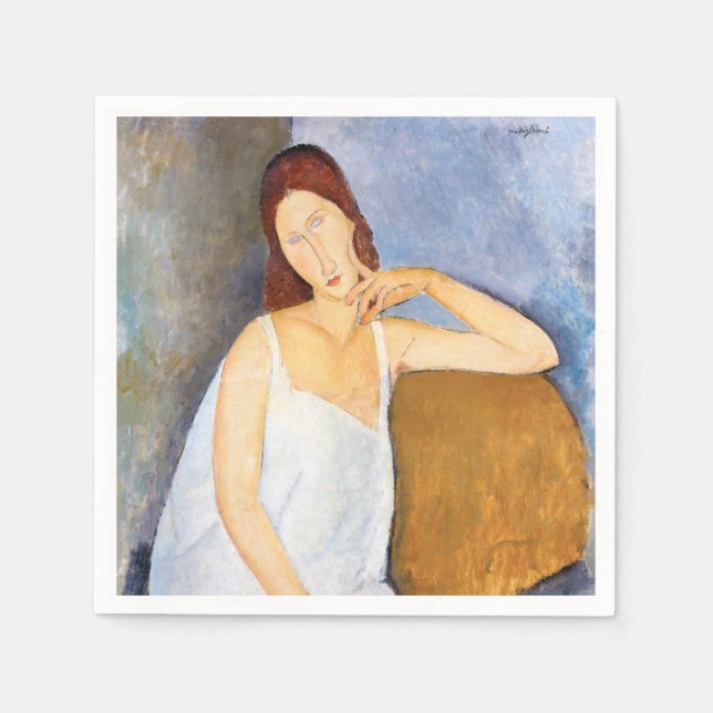 Guardanapo De Papel Amedeo Modigliani - Jeanne Hebuterne (Frente)