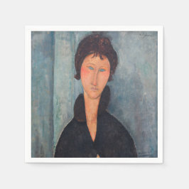 Guardanapo De Papel Amedeo Modigliani - Mulher com Olhos Azuis