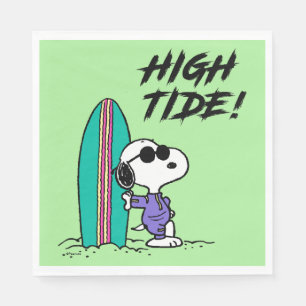 Guardanapo De Papel Amendoins   Coluna Alta do Oceano de Snoopy
