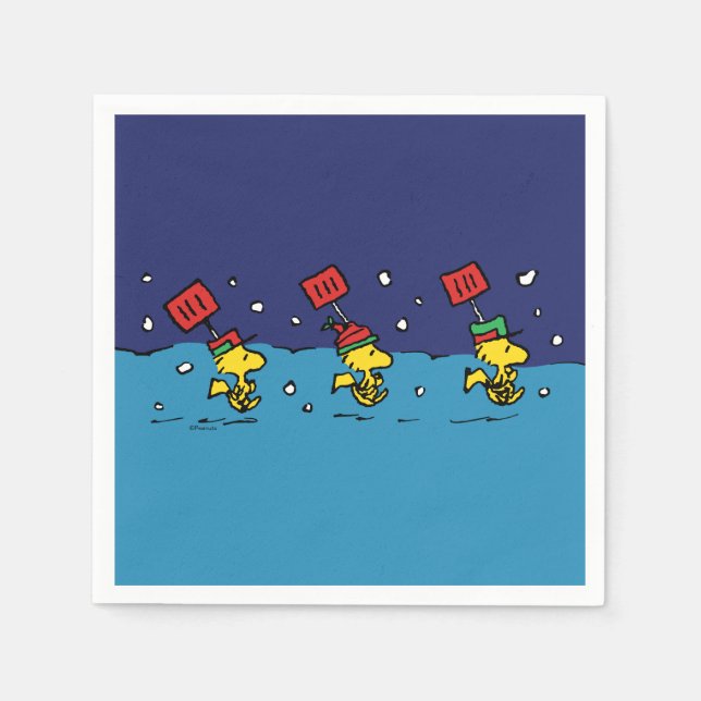 Guardanapo De Papel Amendoins | Equipe de Neve de Pau (Frente)