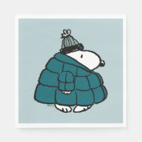 Amendoins | Jaqueta Puffer de inverno de Snoopy
