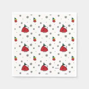 Guardanapo De Papel Amendoins   Jaqueta Snoopy Red Puffer