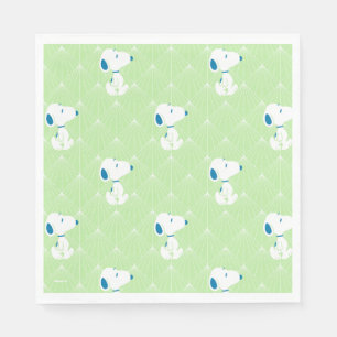 Guardanapo De Papel Amendoins Padrão de Sonhos de Deco Verde Snoopy