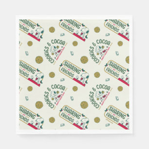 Guardanapo De Papel Amendoins   Padrões de cacau quente de espinheiro 