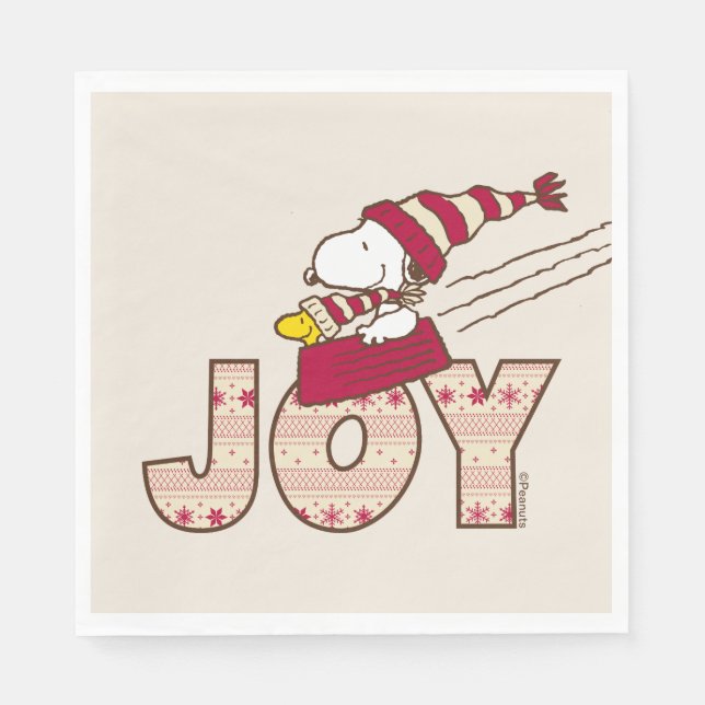Guardanapo De Papel Amendoins | Passeio De Snoopy & Woodstock Joy (Frente)