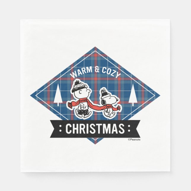 Guardanapo De Papel Amendoins | Snoopy & Charlie Brown Warm & Cozy (Frente)