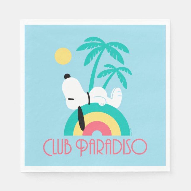 Guardanapo De Papel Amendoins | Snoopy Deco Dreams Club Paradiso (Frente)