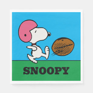 Guardanapo De Papel Amendoins   Snoopy Football Kicker