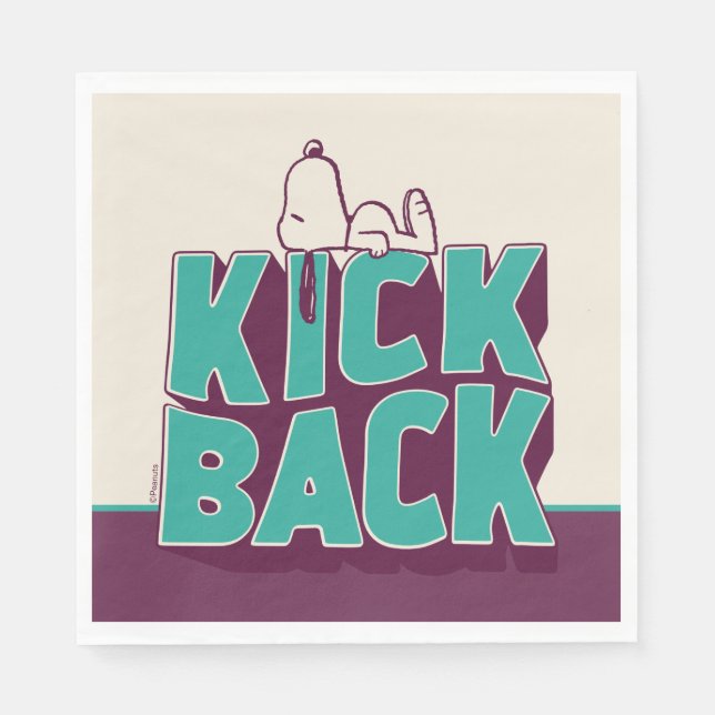 Guardanapo De Papel Amendoins | Snoopy Kickback (Frente)