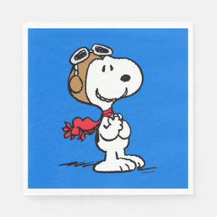 Guardanapo De Papel Amendoins Snoopy O Ás Voador