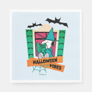 Guardanapo De Papel Amendoins Snoopy Poções Mágicas Halloween