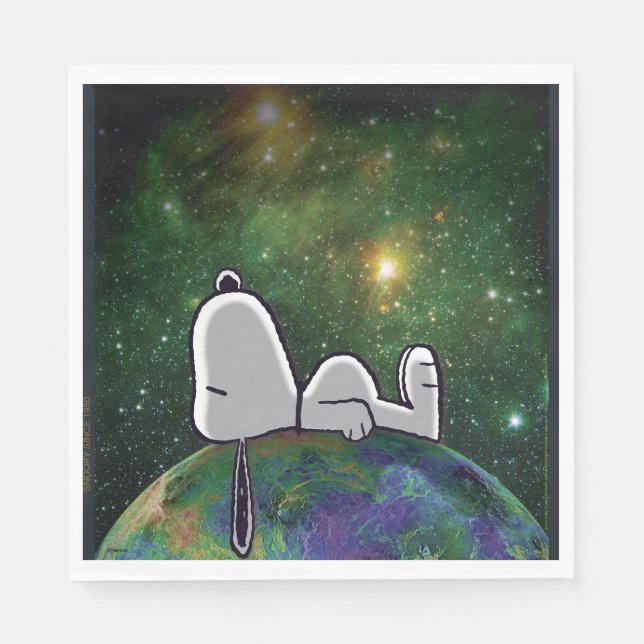 Guardanapo De Papel Amendoins | Snoopy Spacout (Frente)