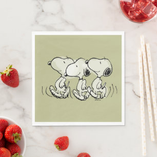 Guardanapo De Papel Amendoins Snoopy Walking Alto
