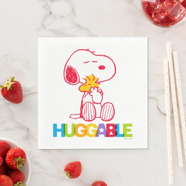 Guardanapo De Papel Amendoins | Snoopy & Woodstock Huggable (Insitu)